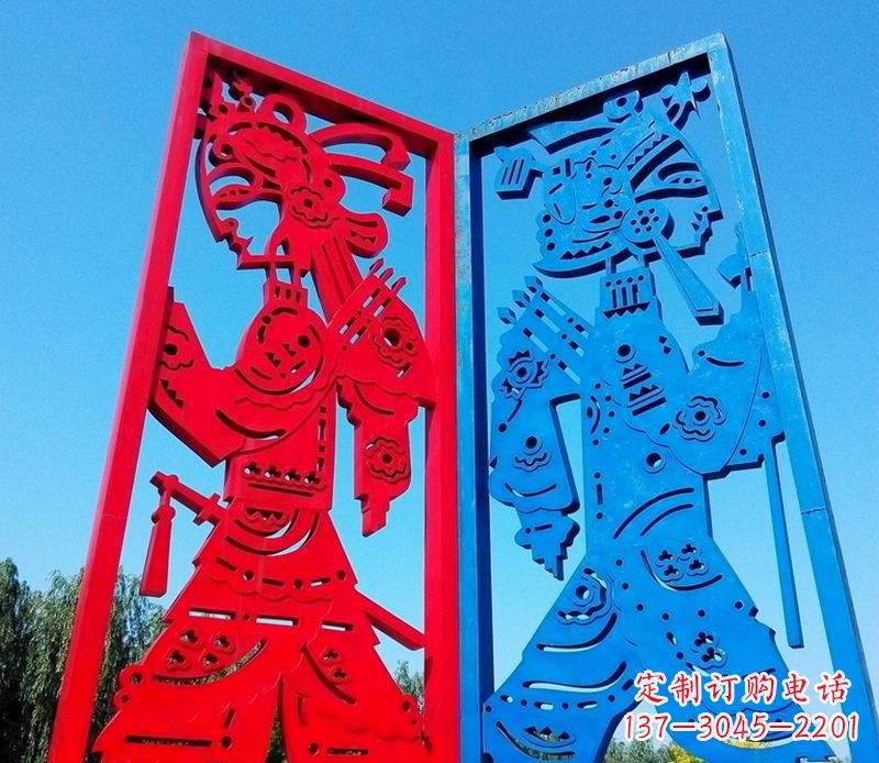 江西精美的皮影戏雕塑
