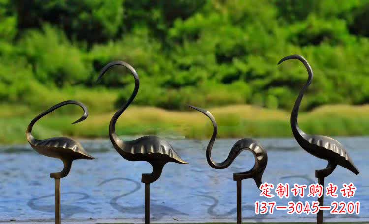 江西抽象几何仙鹤雕塑