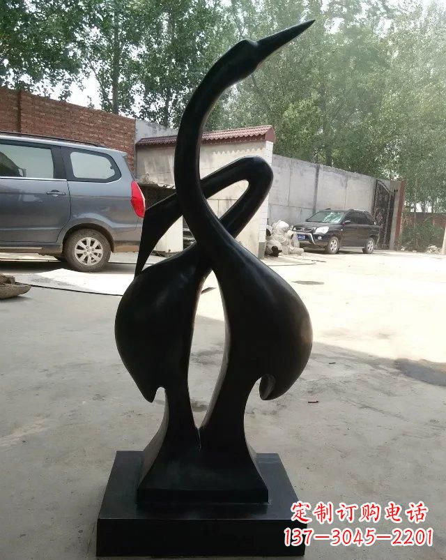 江西抽象天鹅铜雕