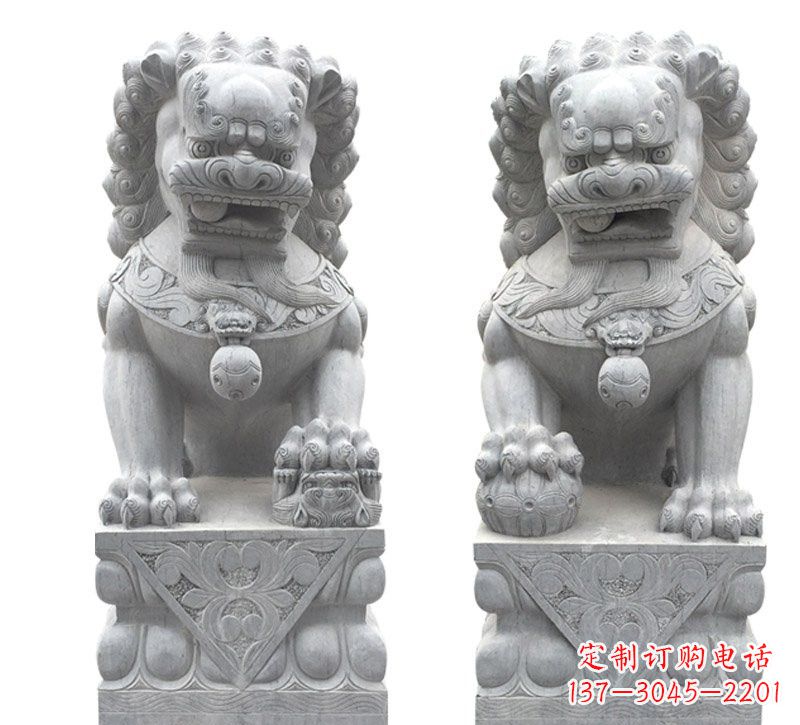 江西狮子雕塑传统工艺的精湛展现