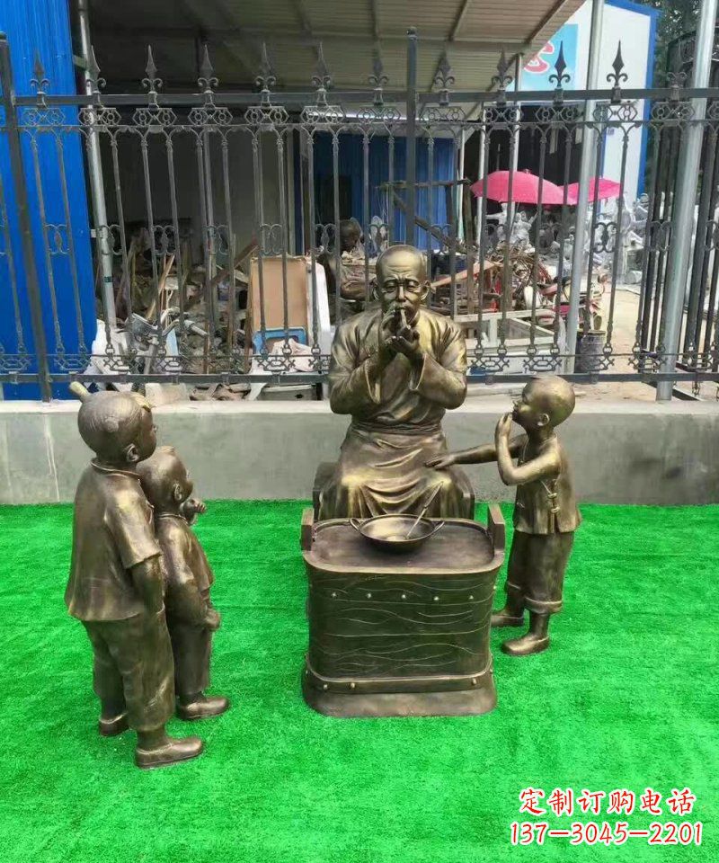 江西传统糖人铜雕——赞美传统文化的艺术精品