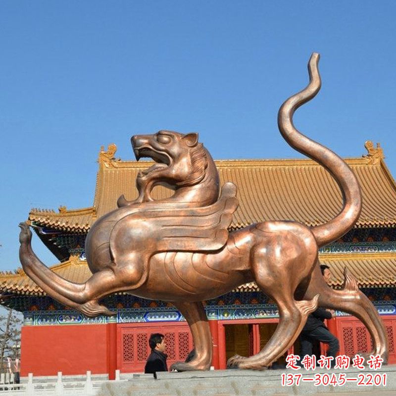江西传统文化动物雕塑纯铜白虎雕塑