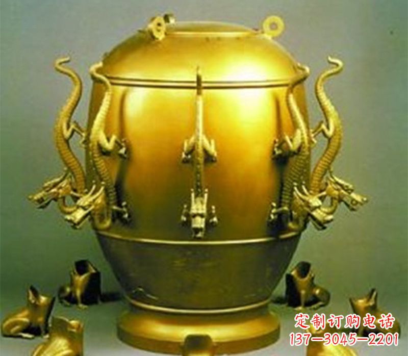 江西纯铜古天文仪器地震仪地动仪铸铜雕塑