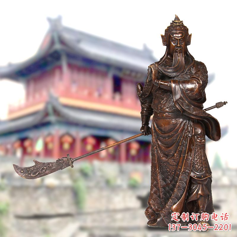 江西纯铜关公铜像