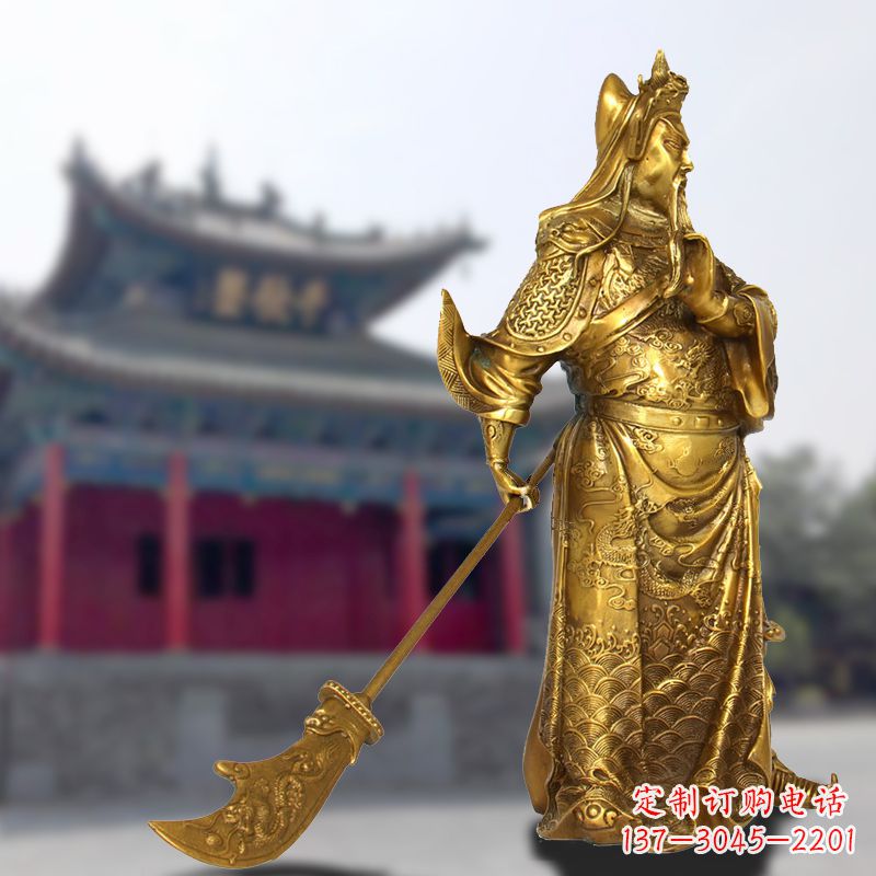 江西铜雕关羽传承精神气质