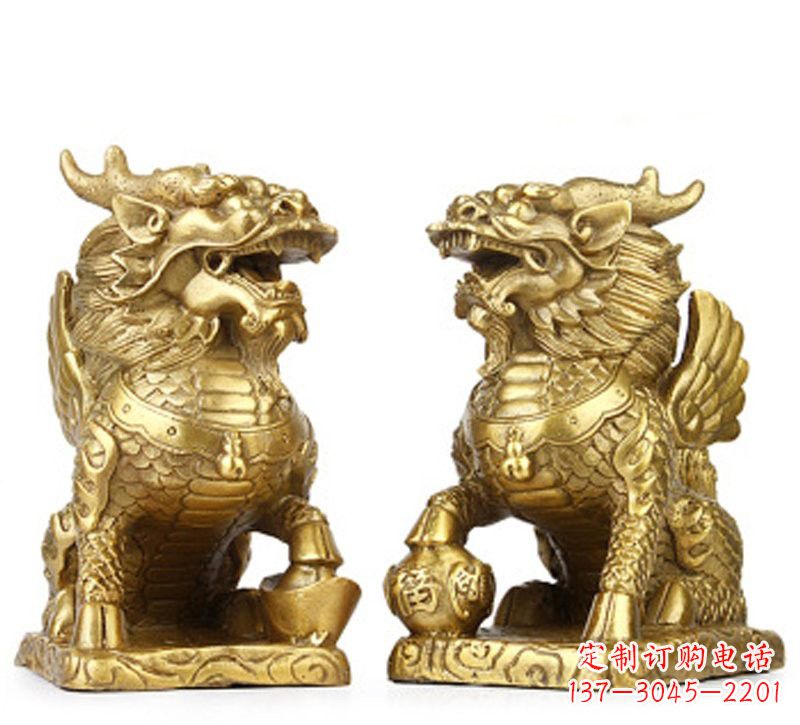 江西纯铜麒麟雕塑