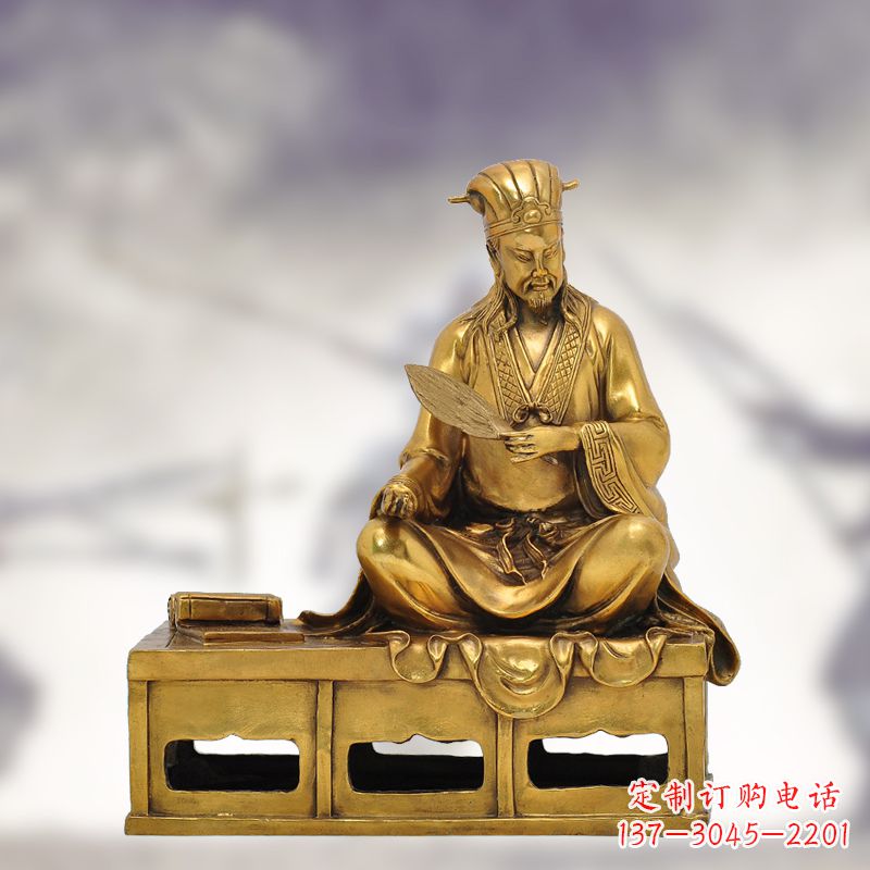 江西纯铜诸葛亮雕塑