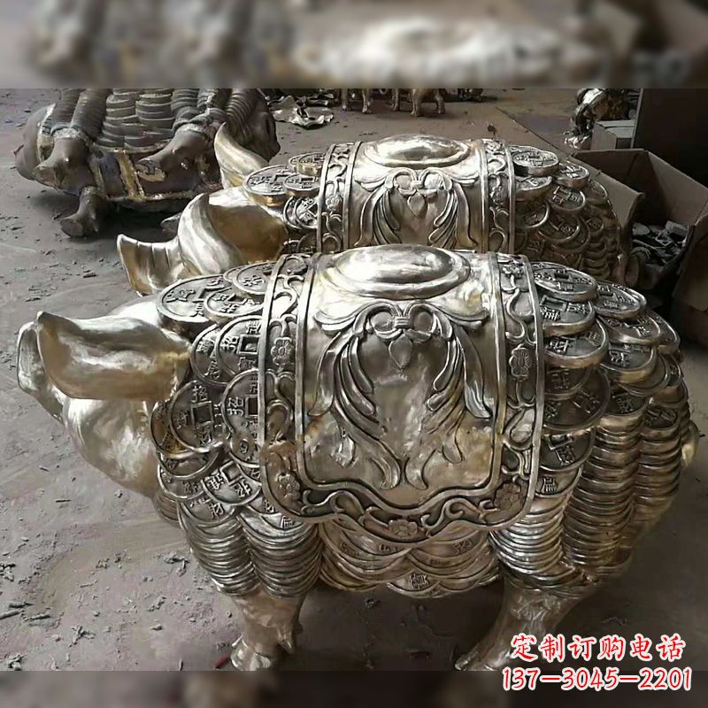 江西纯铜铸造的招财生肖动物风水雕塑