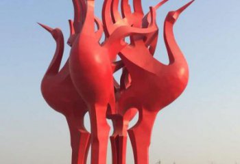 江西仙鹤雕塑一座城市的标志