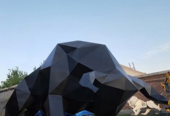 江西华尔街牛大型玻璃钢动物雕塑