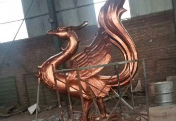 江西朱雀神兽纯铜陵光神君雕塑