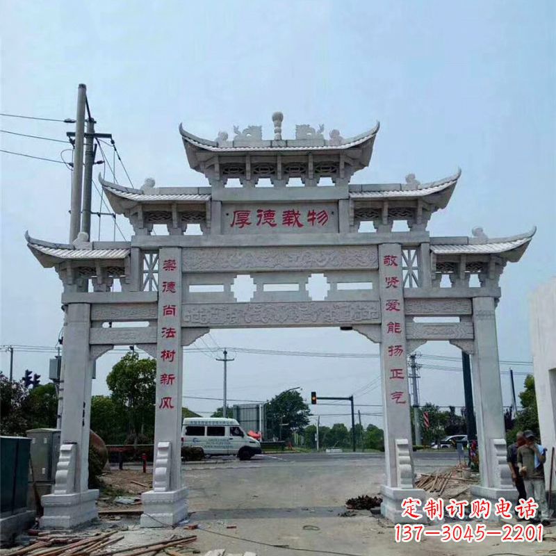 江西雕刻精美的牌坊——点缀村镇