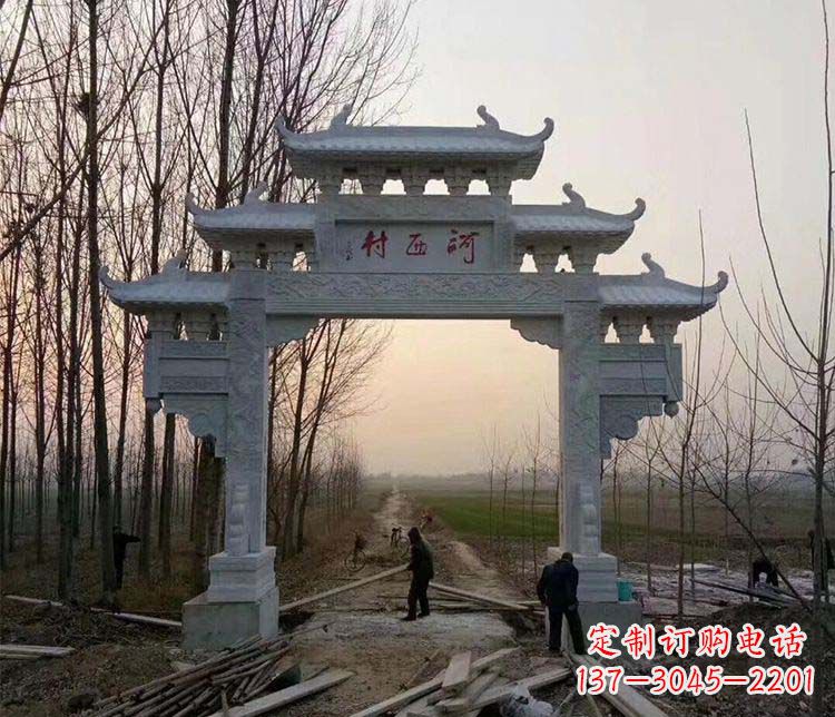 江西牌坊雕塑——记忆中的美丽家乡
