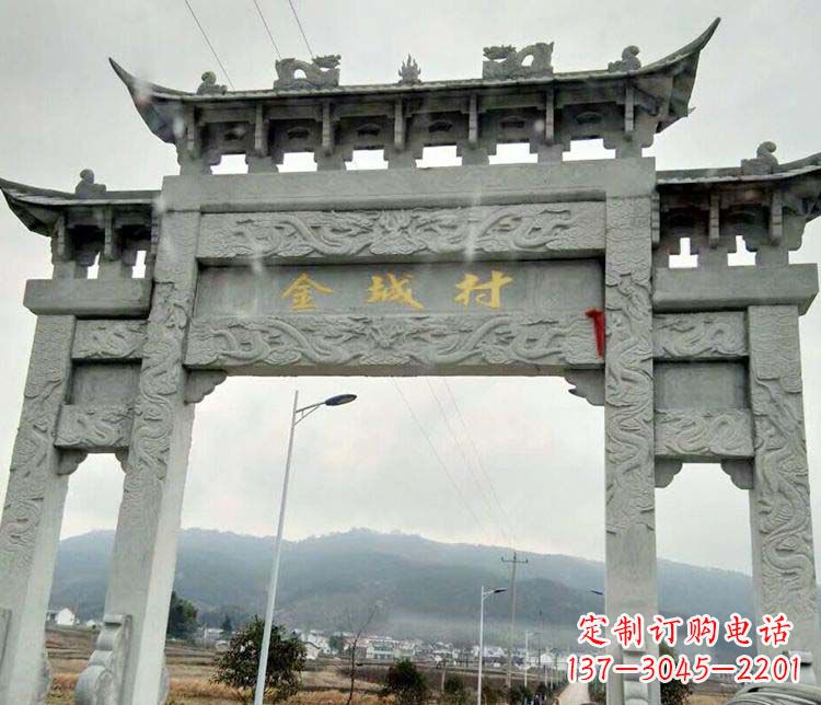 江西该牌坊雕塑。