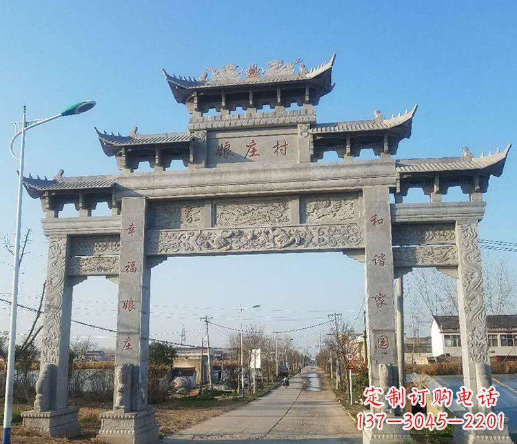 江西村庄牌坊石雕——展现中国古典建筑魅力