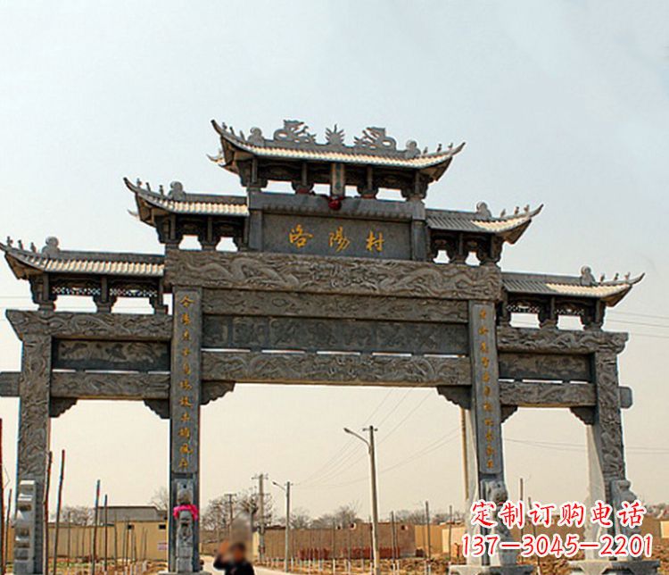 江西牌坊雕塑——缅怀中国传统文化