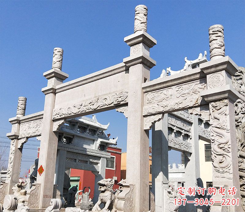 江西村庄牌坊石雕——记录着悠久历史的传承