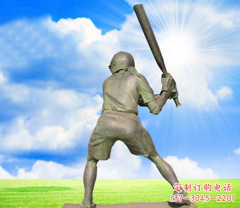 江西纪念棒球精美的棒球雕塑