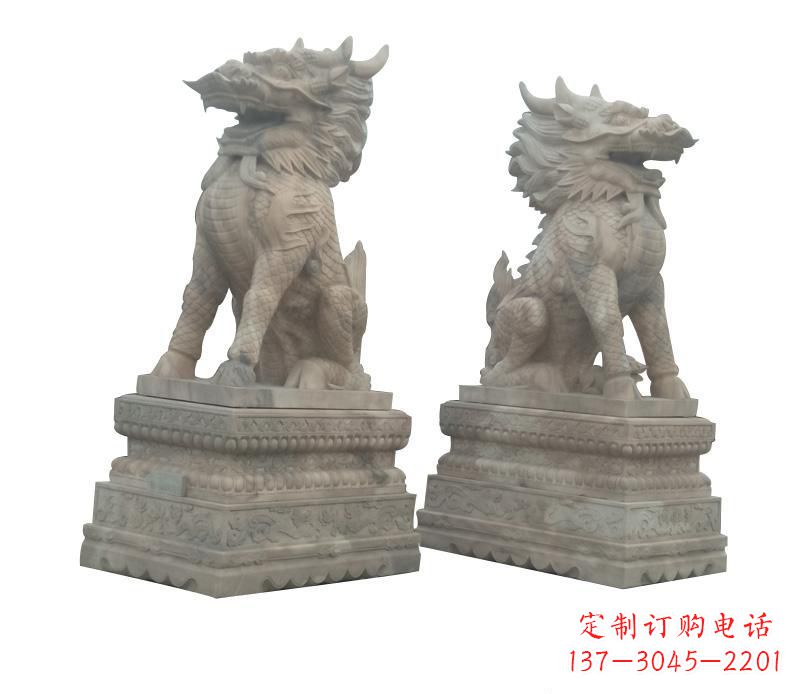 江西大理石麒麟神秘之门的守护者
