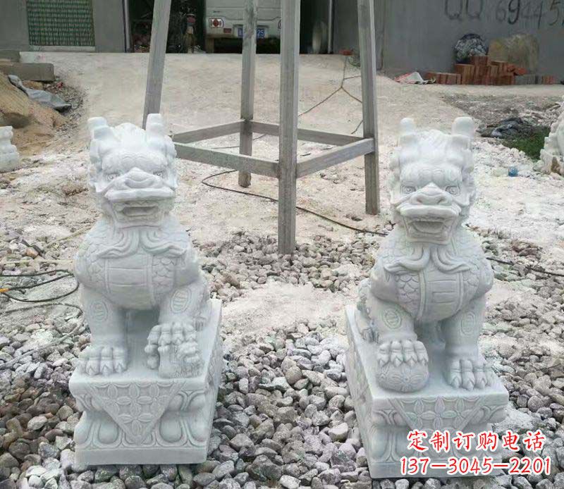 江西麒麟门口镇宅招财石雕