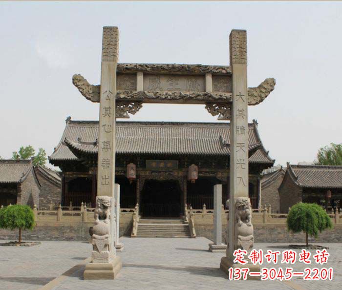 江西大理石牌楼雕塑——艺术精粹