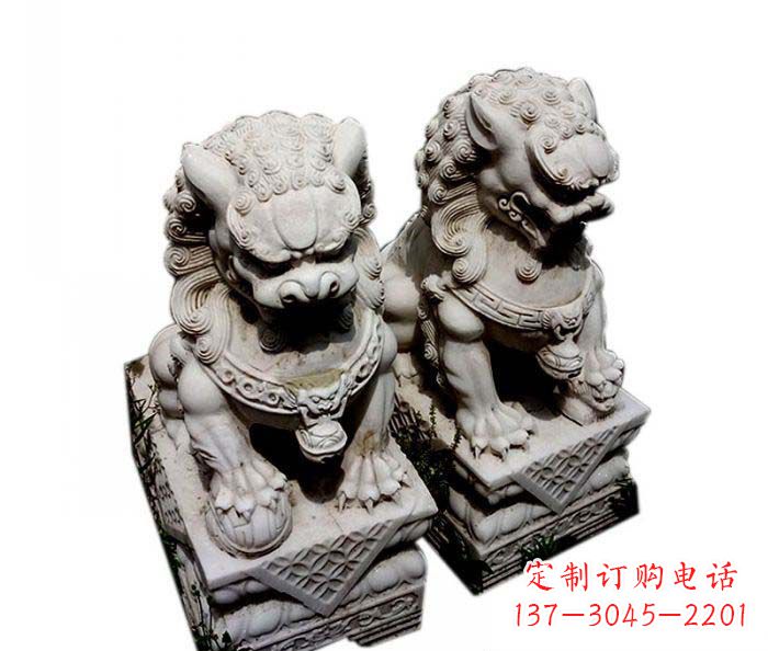 江西大理石仿古石狮子雕塑