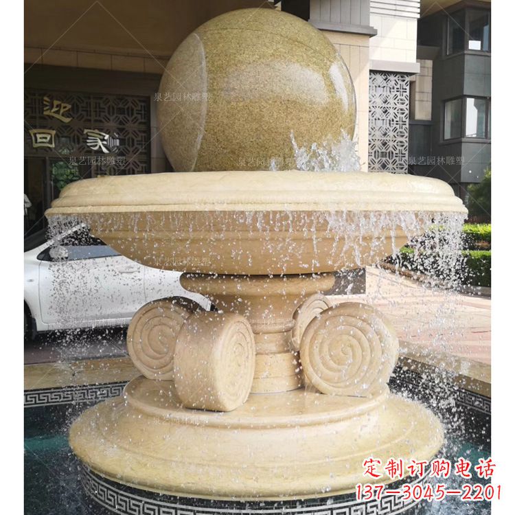 江西大理石风水球雕塑传承古老文化的象征