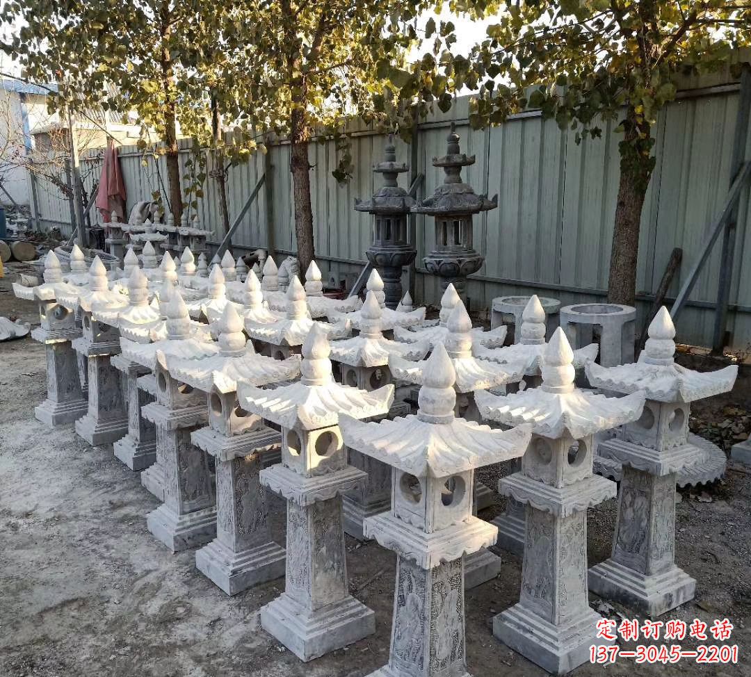 江西优雅摩登,大理石公园石灯雕塑