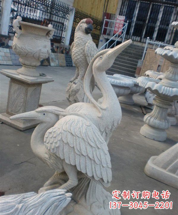 江西中领雕塑仙鹤石雕