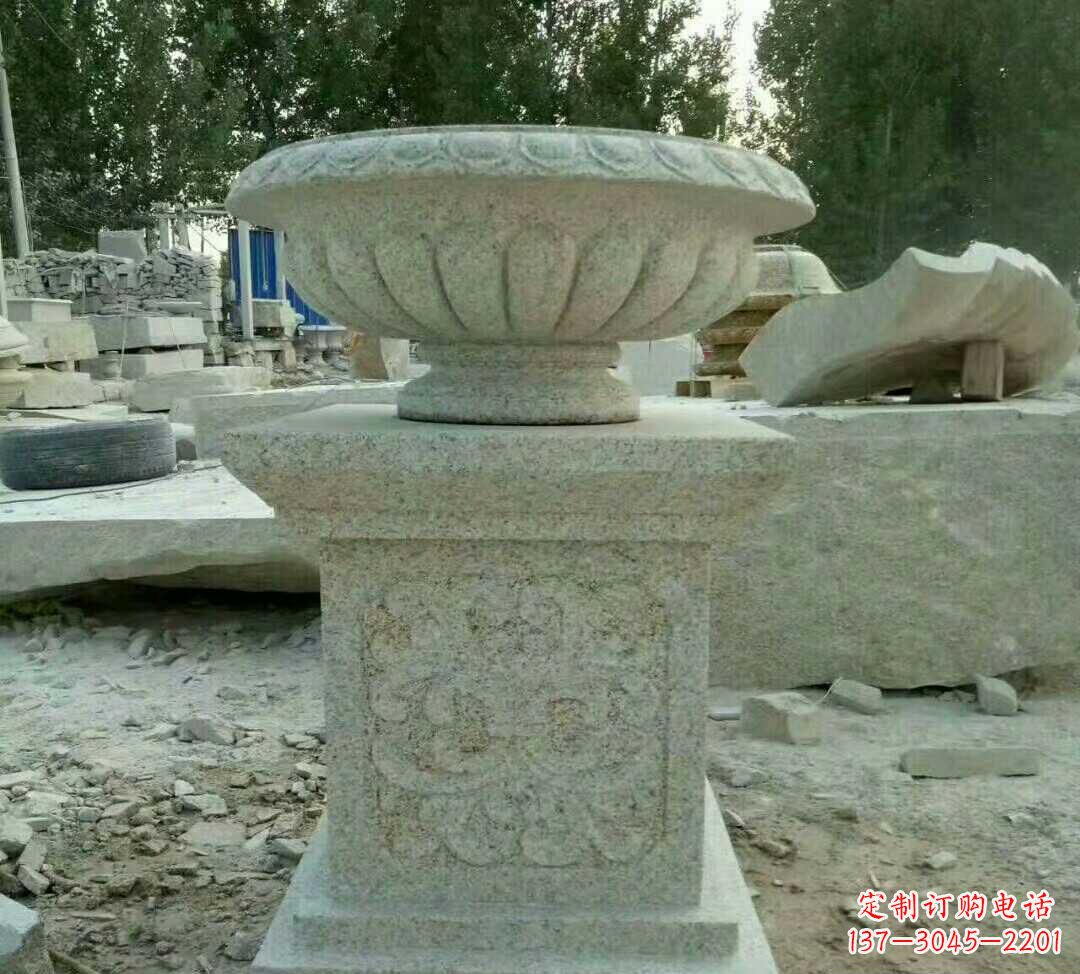 江西大理石花盆雕塑