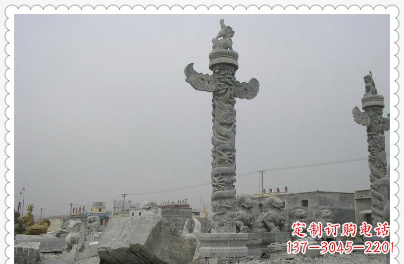 江西精致雕刻,大理石华表雕塑
