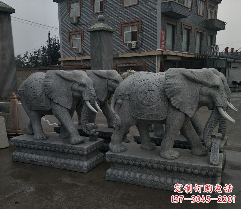江西唯美雕刻大象雕塑