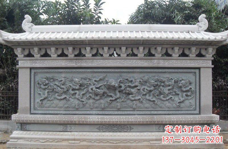 江西大理石九龙壁雕塑
