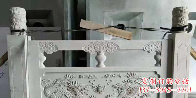 江西大理石龙浮雕栏板雕塑