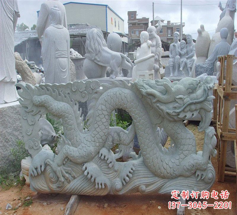 江西大理石龙石雕传承古老文化,精雕细琢的艺术品