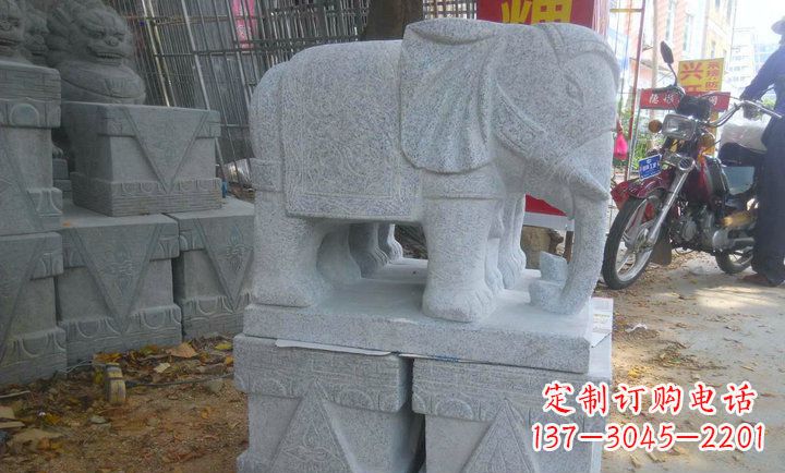 江西中领雕塑大象招财镇宅石雕