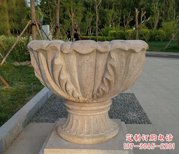 江西大理石欧式花钵雕塑