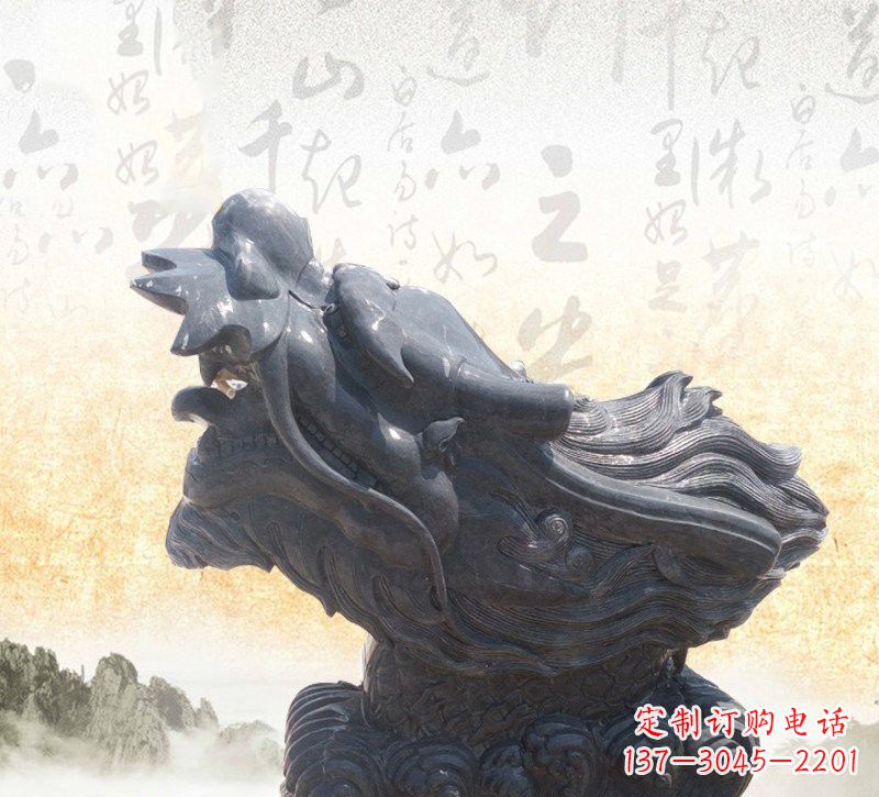 江西新潮大理石龙头雕塑