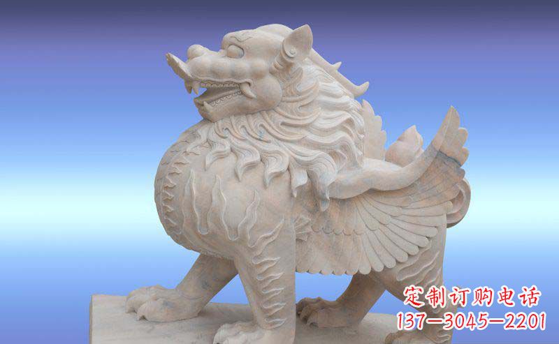 江西大理石貔貅神兽石雕