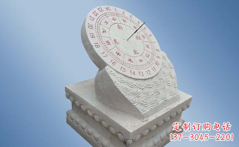 江西精致古典大理石日晷雕塑