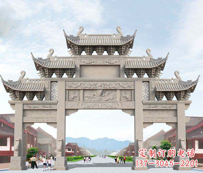 江西大理石牌坊石雕艺术品