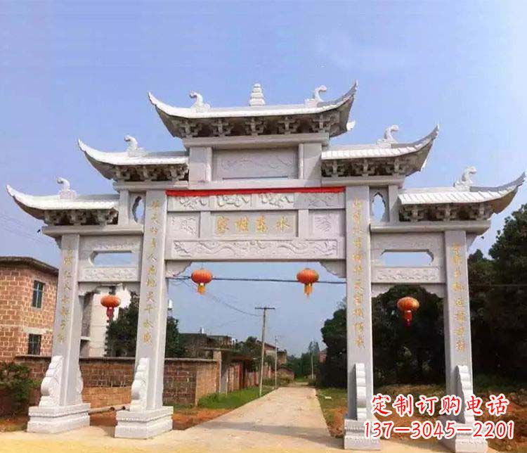 江西大理石牌坊石雕