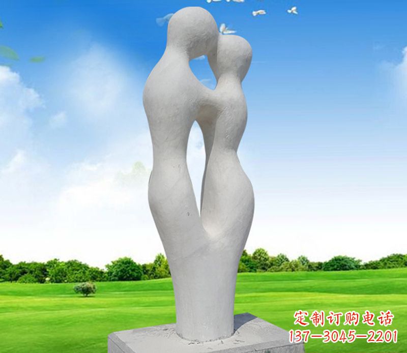 江西情侣石雕，永恒的爱恋