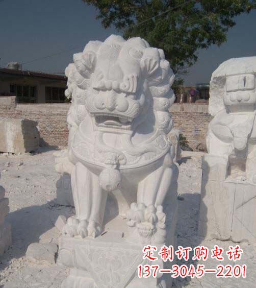 江西精美大理石狮子雕塑
