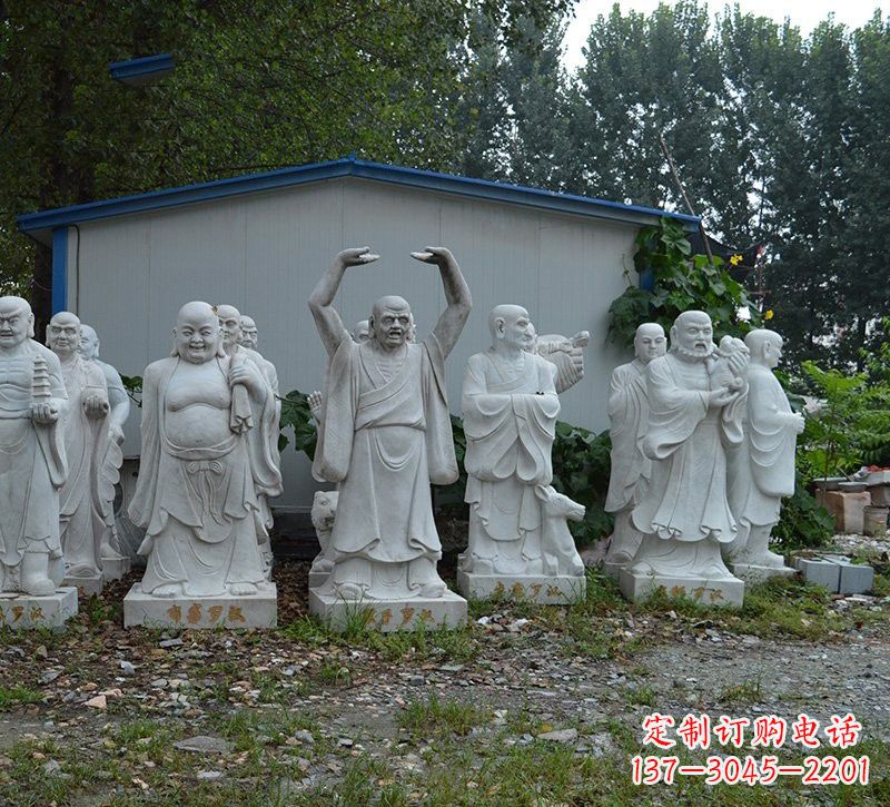 江西大理石罗汉雕塑,高贵雅致