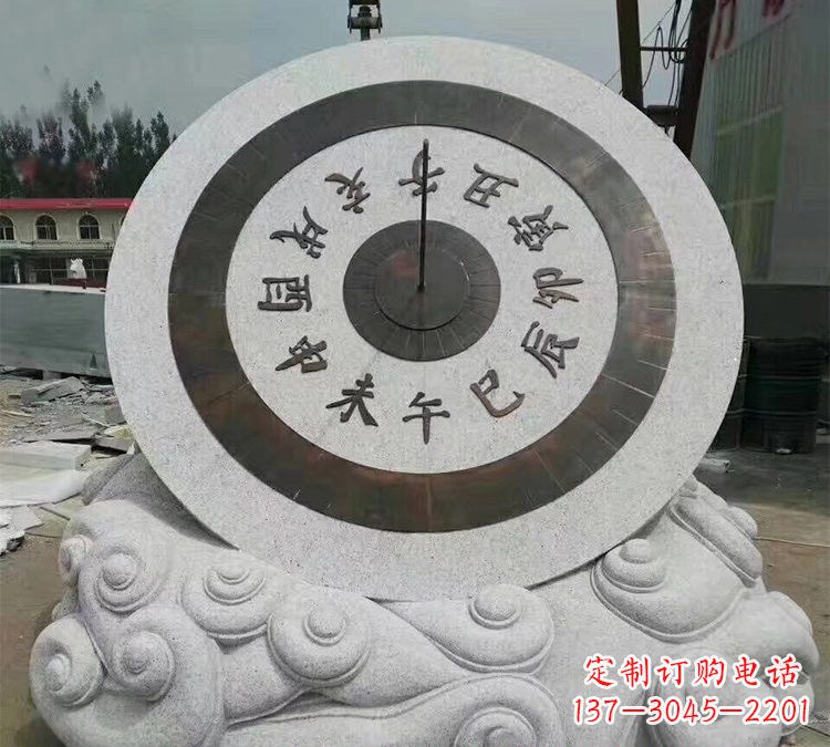 江西精美大理石十二时辰日晷雕塑