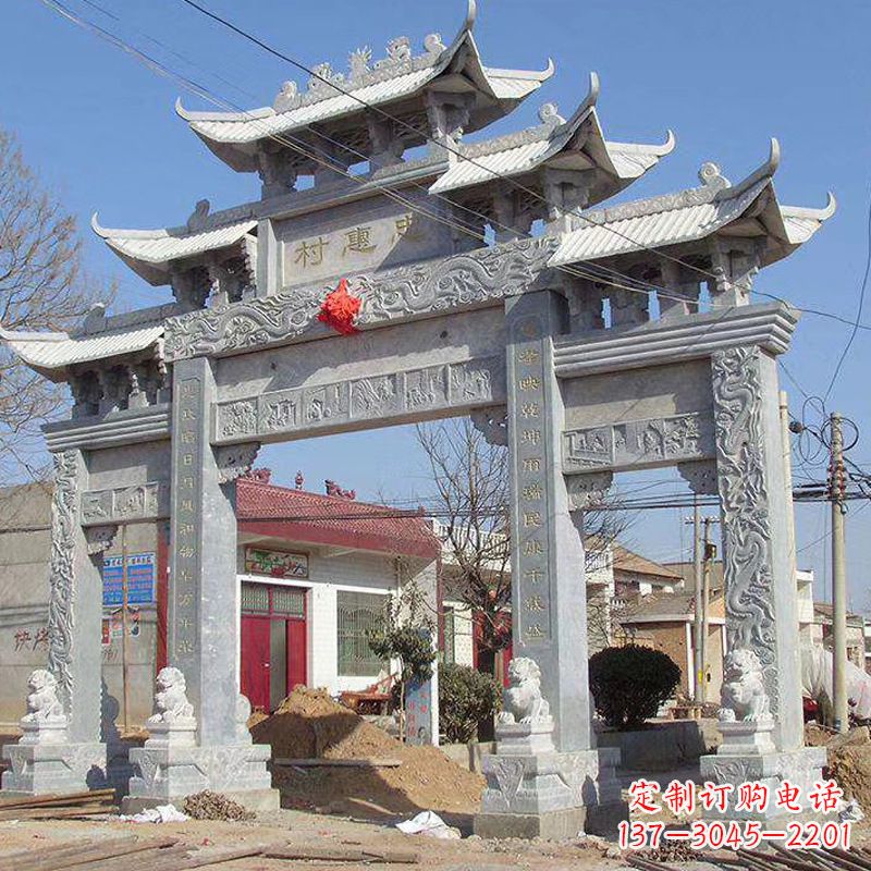江西大理石牌坊石雕艺术