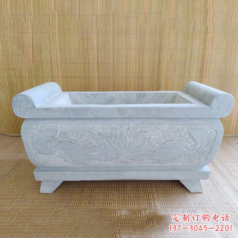 江西精美大理石石雕香炉雕塑