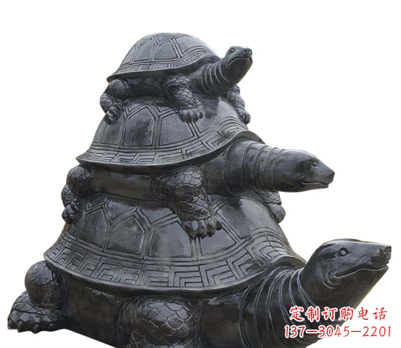 江西高品质大理石乌龟母子石雕