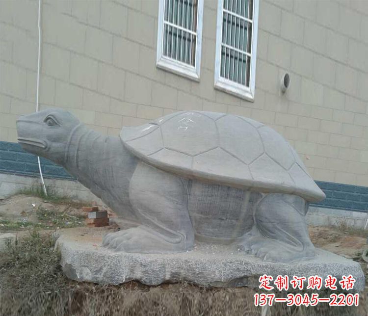 江西大理石乌龟石雕精美的古典风格装饰
